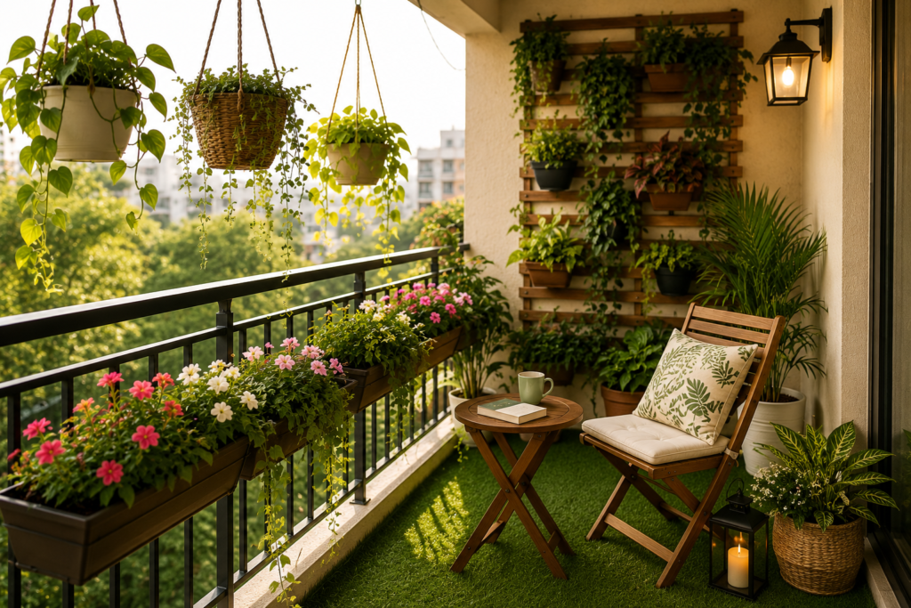 plantation idea in small balcony